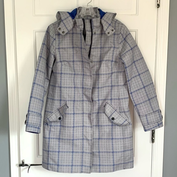 Boden Gray Check Suki Rain Coat - Picture 5 of 13
